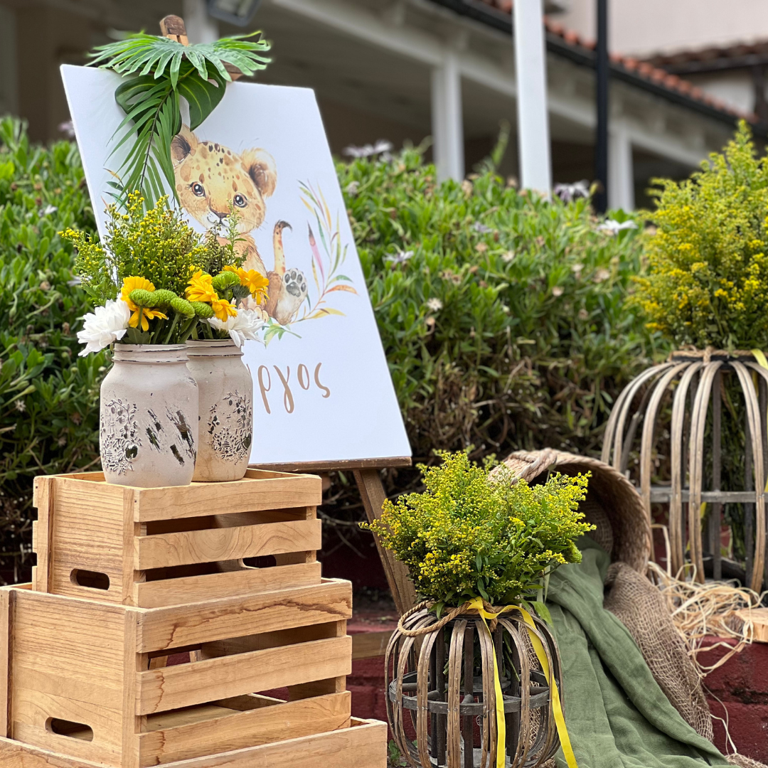 Στολισμός βάπτισης για αγόρι - Θέμα βάπτισης το λιονταράκι