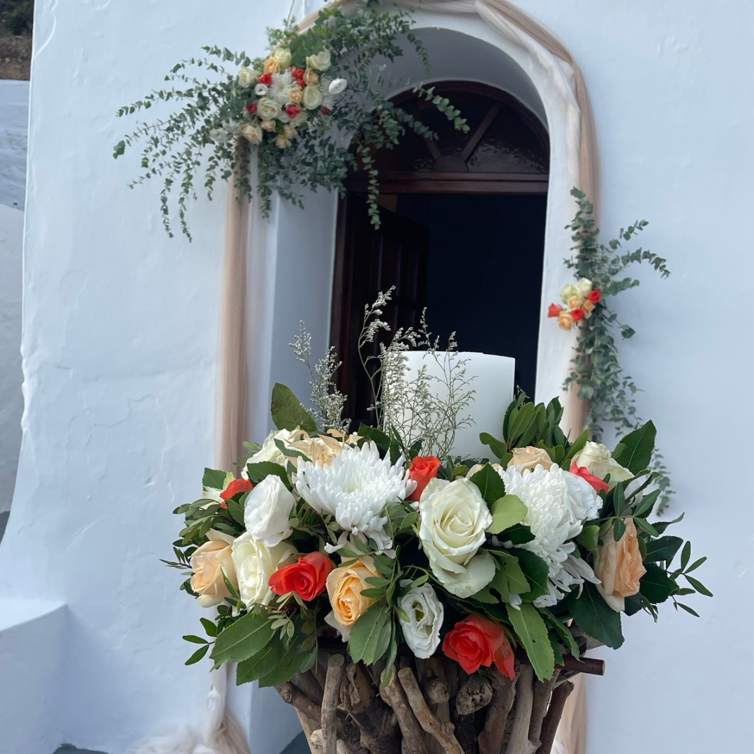 Στολισμός γάμου σε νησί - Ρομαντικός στολισμός στη Μήλο