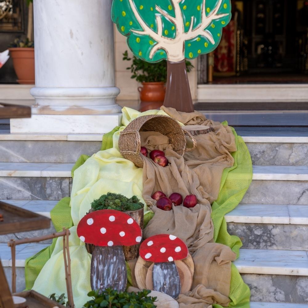 Στολισμός βάπτισης για αγόρι του μικρού Γεράσιμου - Θέμα βάπτισης ζωάκια του δάσους