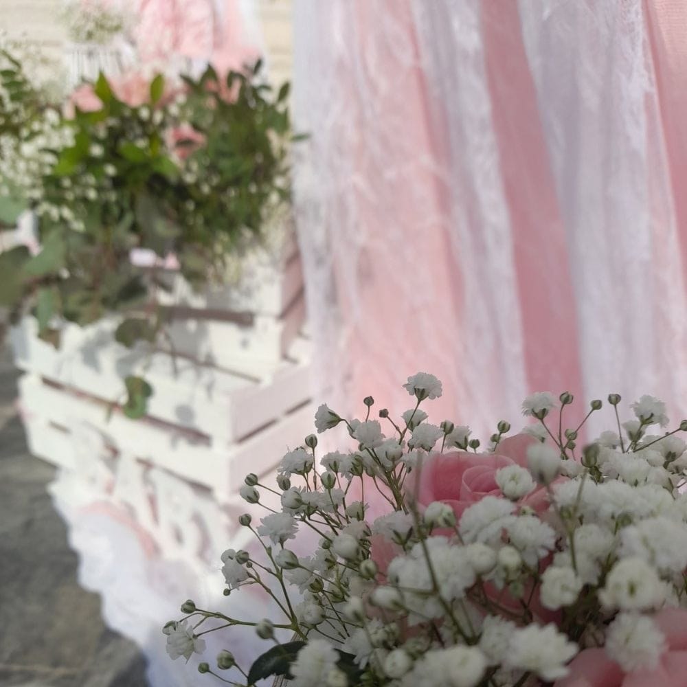 Ο στολισμός βάπτισης της μικρής Σοφίας - Θέμα βάπτισης πεταλούδα