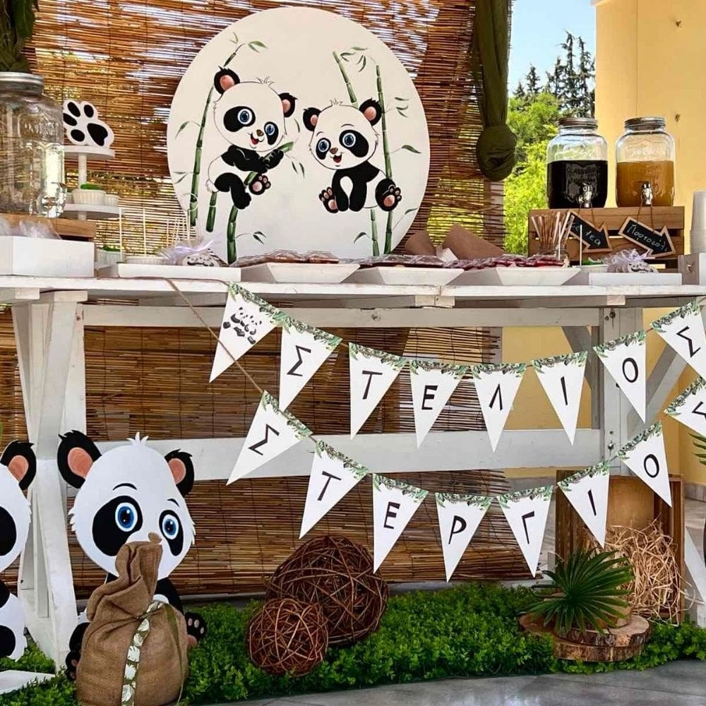 Candy bar βάπτισης - Θέμα βάπτισης Panda
