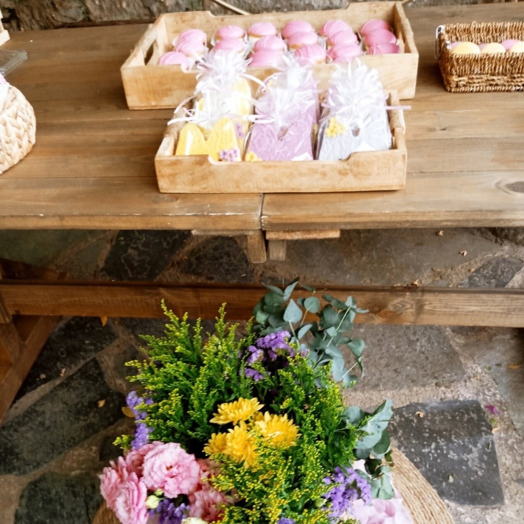 Floral candy bar βάπτισης για κορίτσι