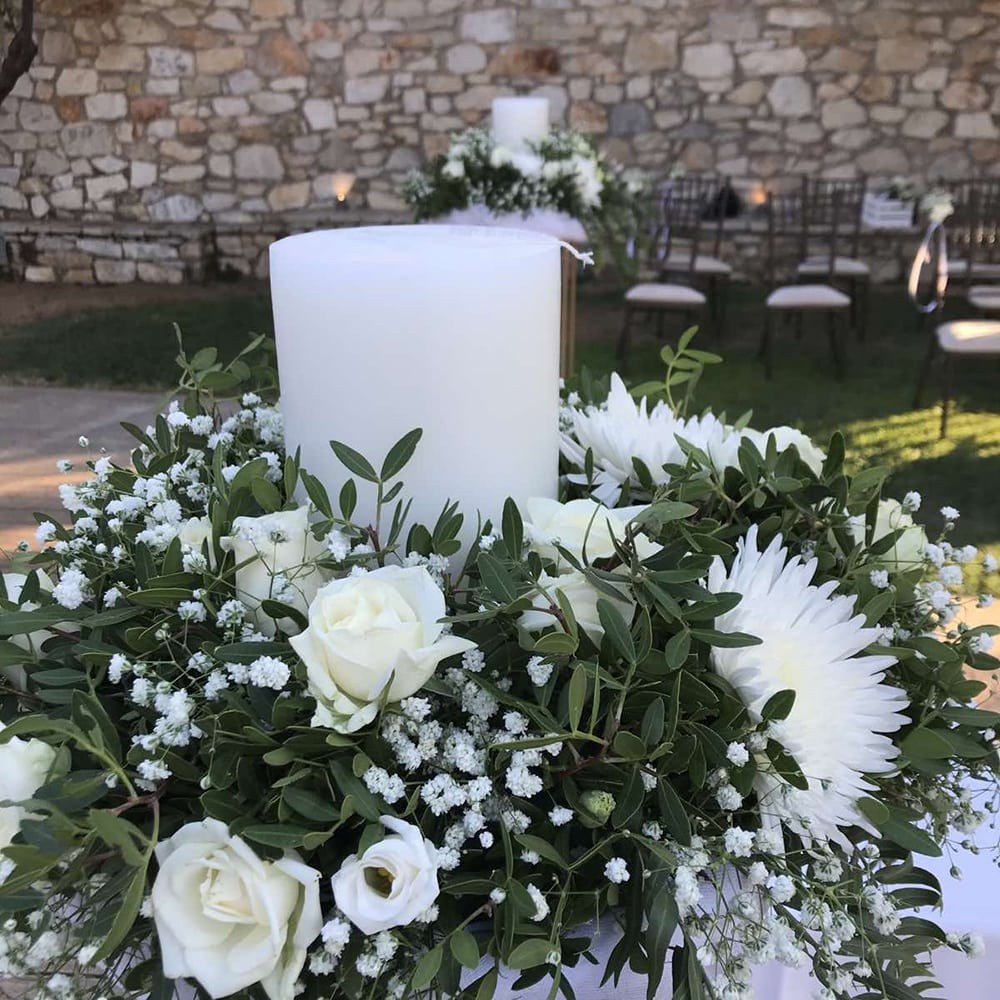 Ο στολισμός γάμου του Νίκου και της Μαργαρίτας