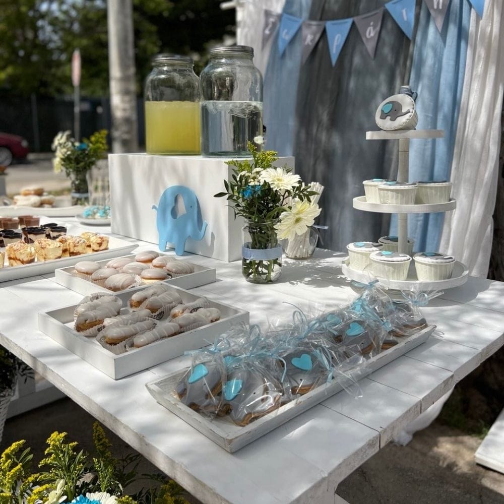 Candy Bar βάπτισης του μικρού Σωκράτη - Θέμα βάπτισης το ελεφαντάκι