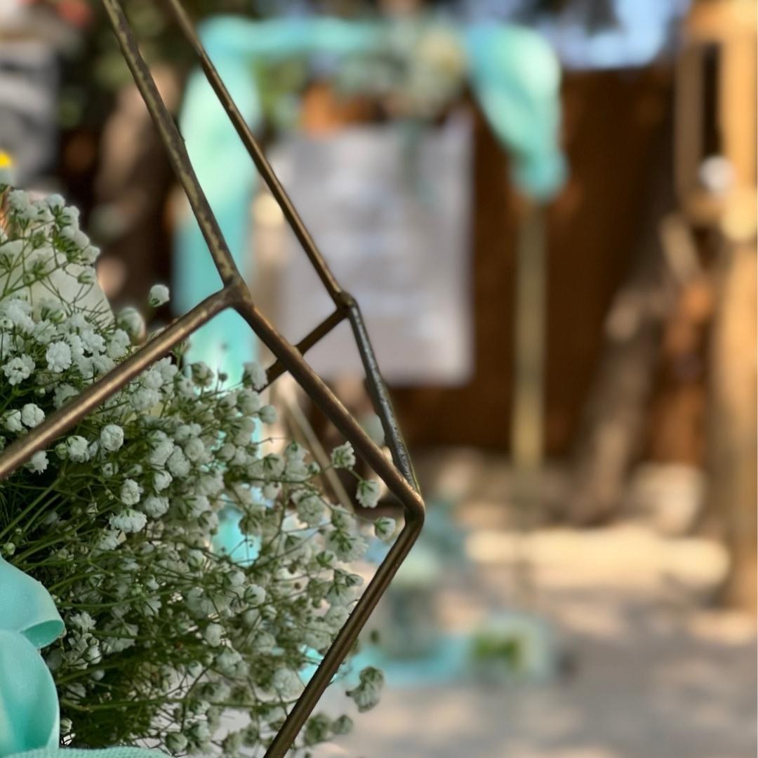 Στολισμός γάμου και βάπτισης - Θέμα γεωμετρικά σχήματα 