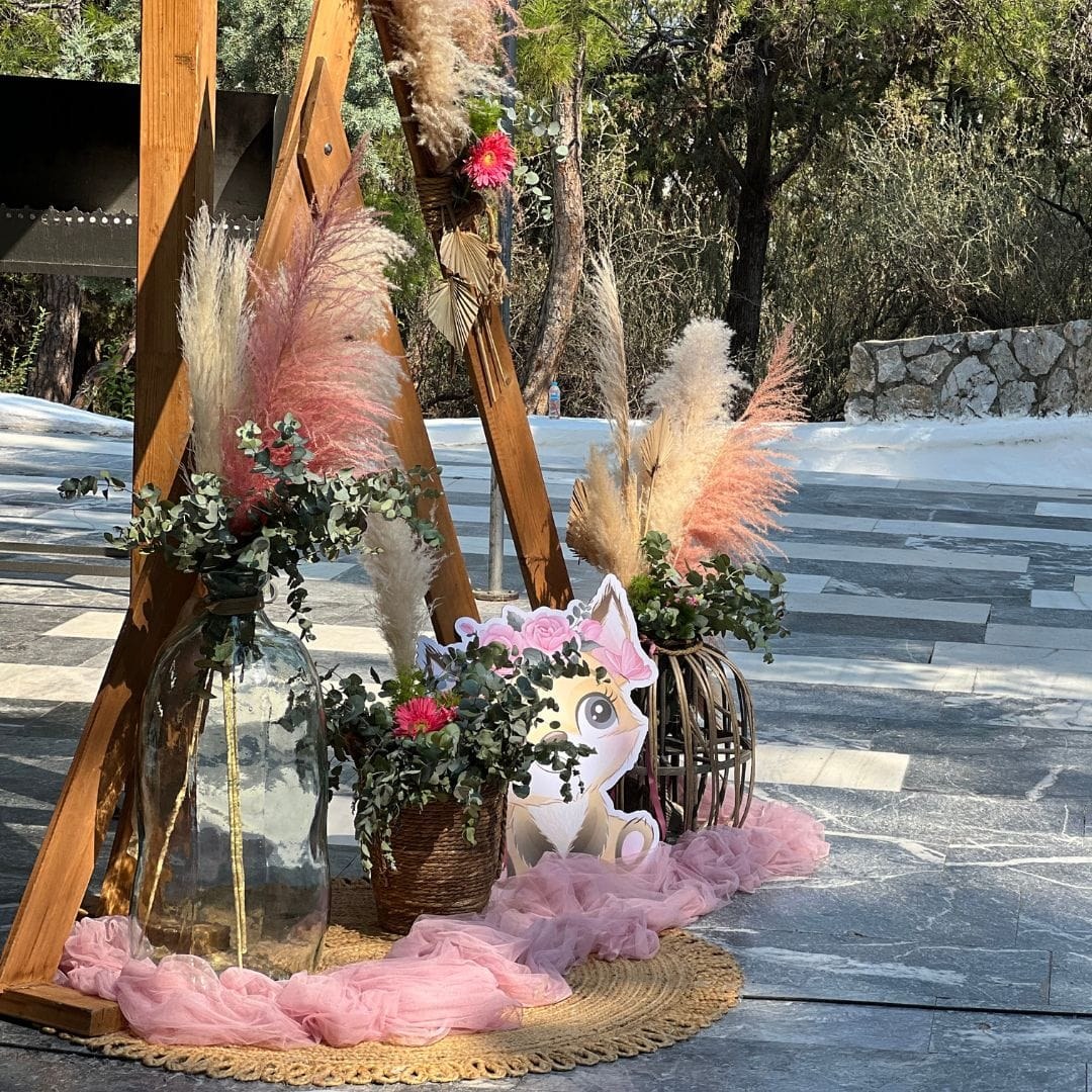 Στολισμός βάπτισης για κορίτσι - Θέμα βάπτισης αλεπού