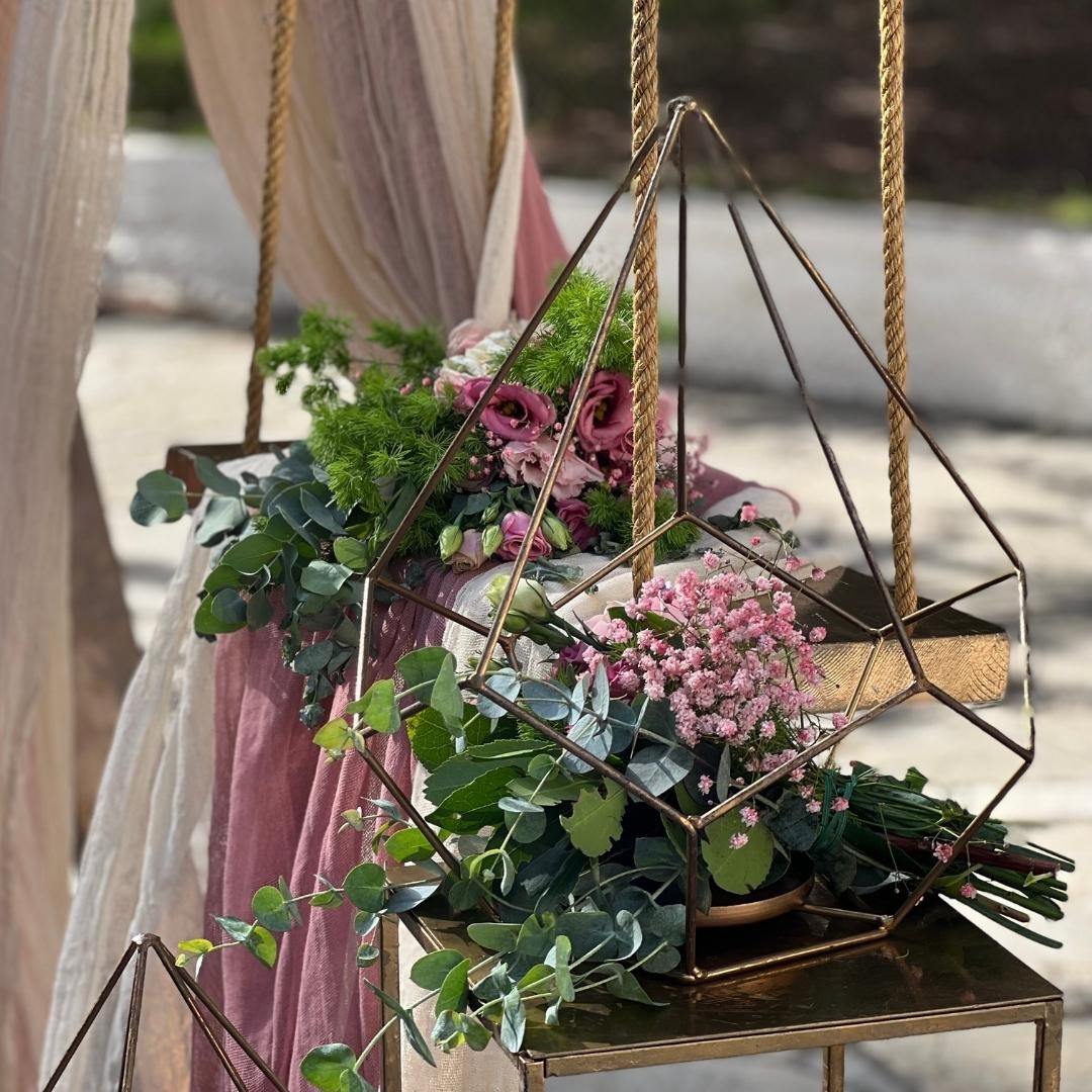 Στολισμός βάπτισης για κορίτσι - Θέμα βάπτισης πολύγωνο