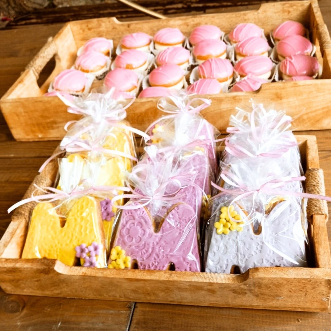 Floral candy bar βάπτισης για κορίτσι