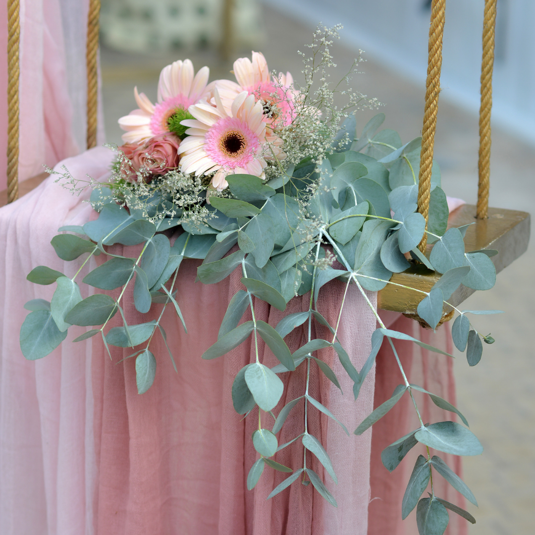 Στολισμός βάπτισης για κορίτσι με θέμα τον κύκνο