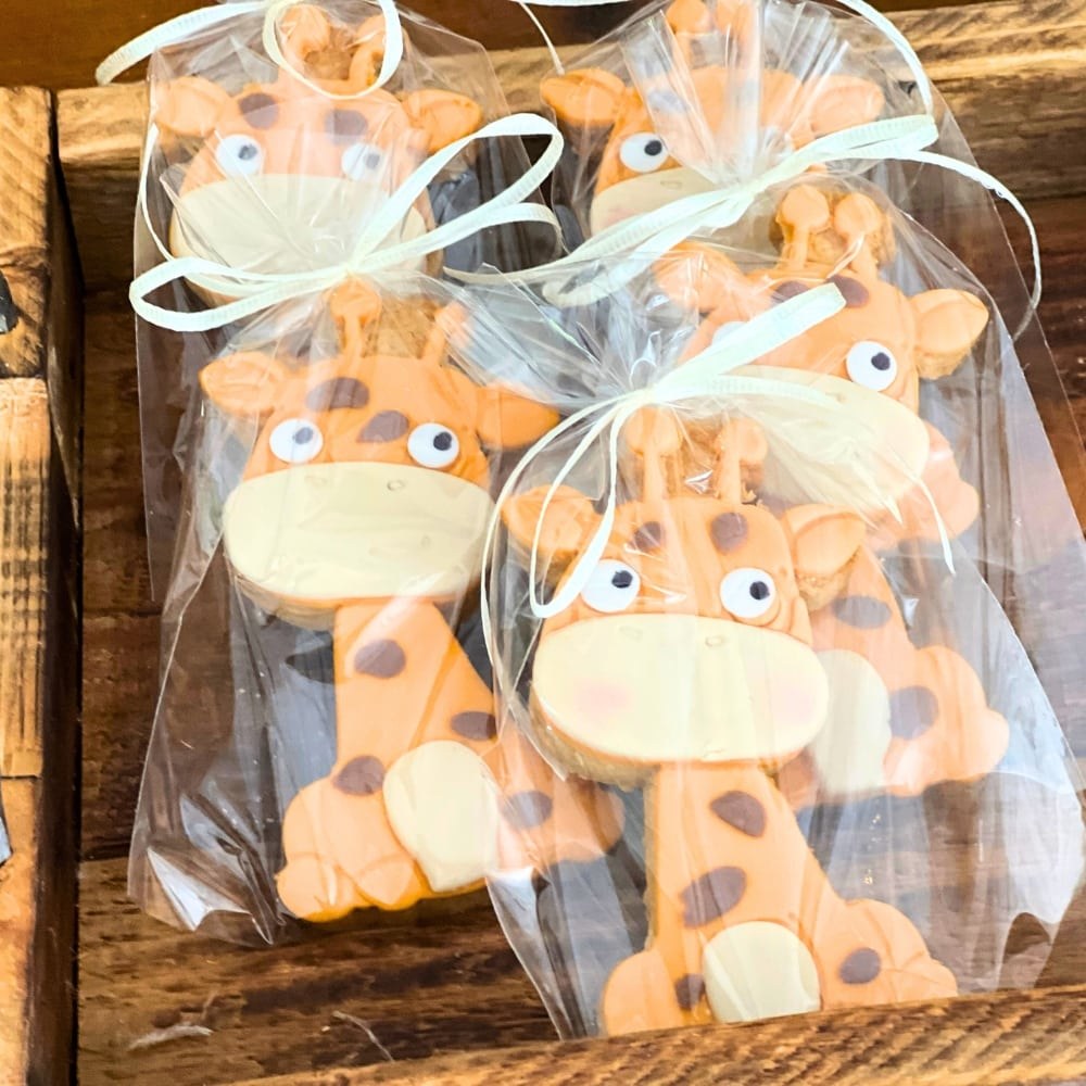 Candy bar βάπτισης για αγόρι με θέμα τα ζώα της ζούγκλας