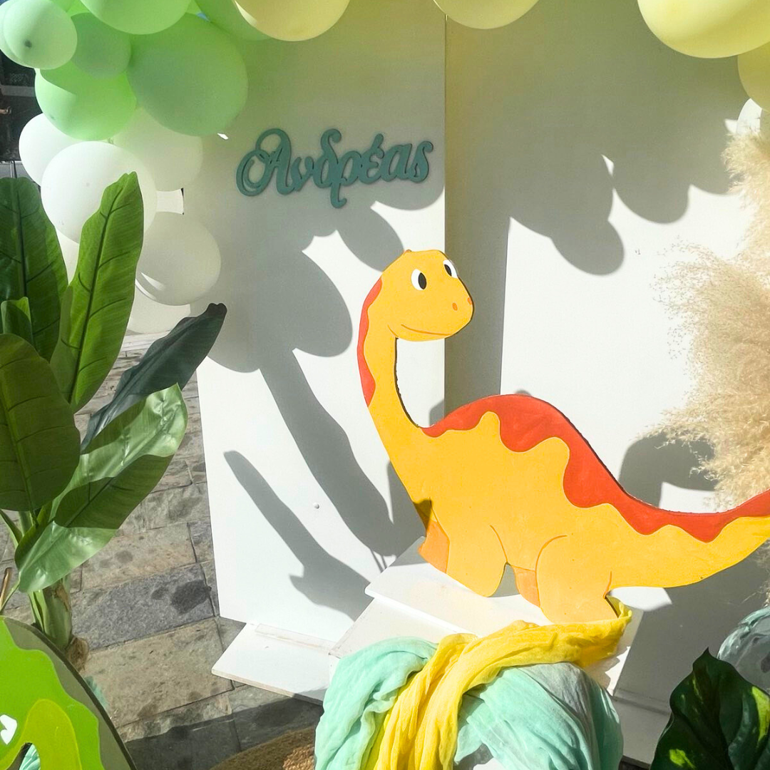 Στολισμός βάπτισης για αγόρι με δεινοσαυράκι