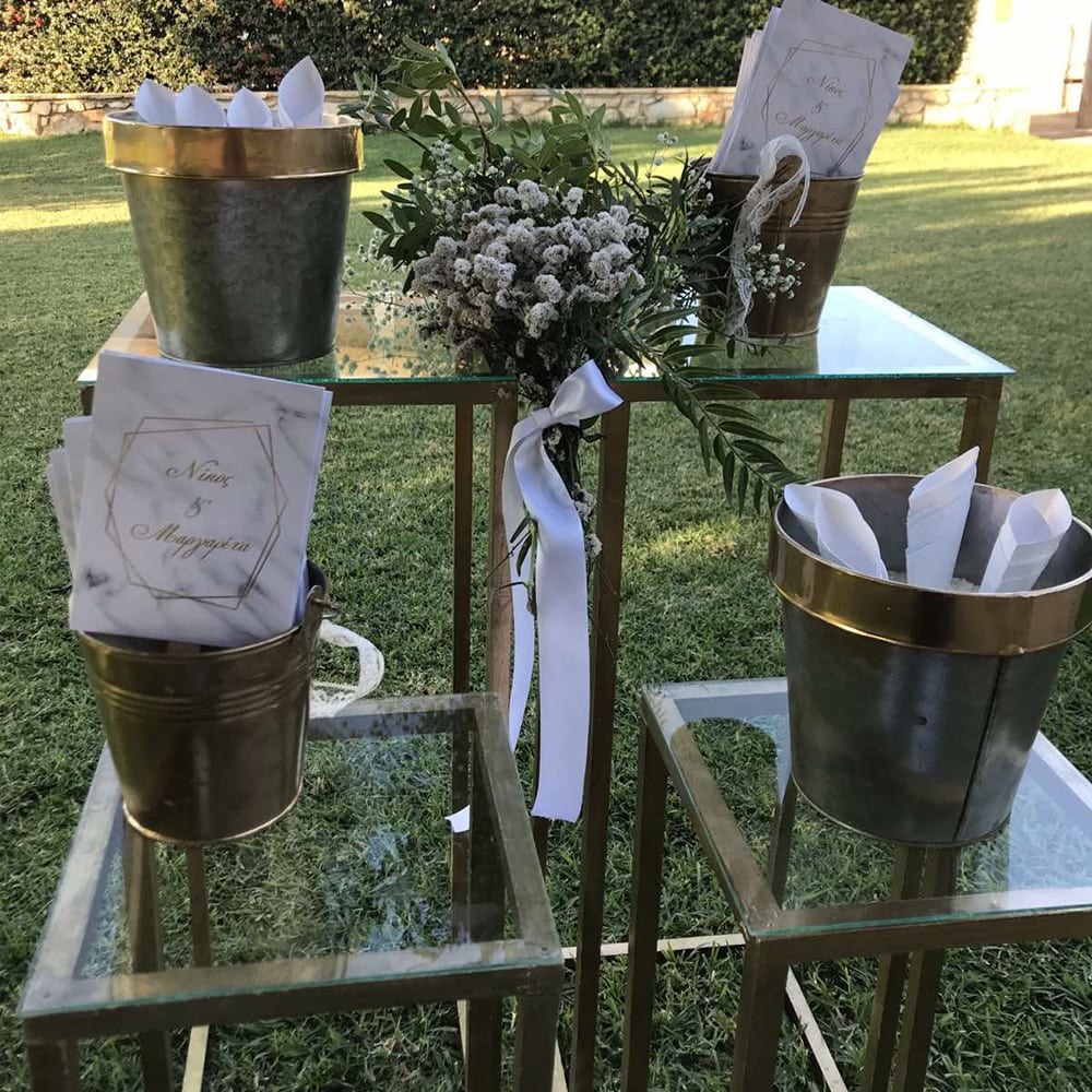 Ο στολισμός γάμου του Νίκου και της Μαργαρίτας