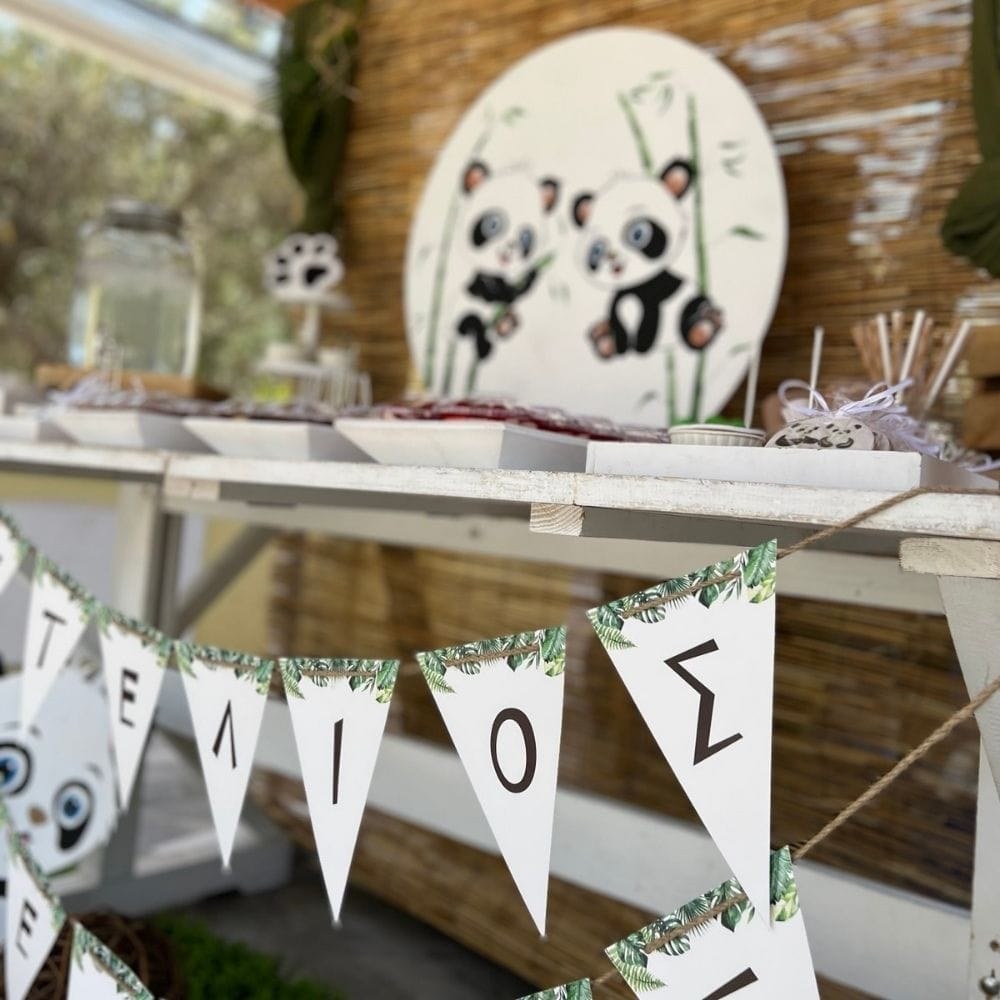 Candy bar βάπτισης - Θέμα βάπτισης Panda