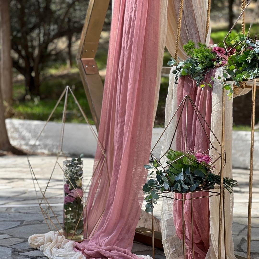 Στολισμός βάπτισης για κορίτσι - Θέμα βάπτισης πολύγωνο