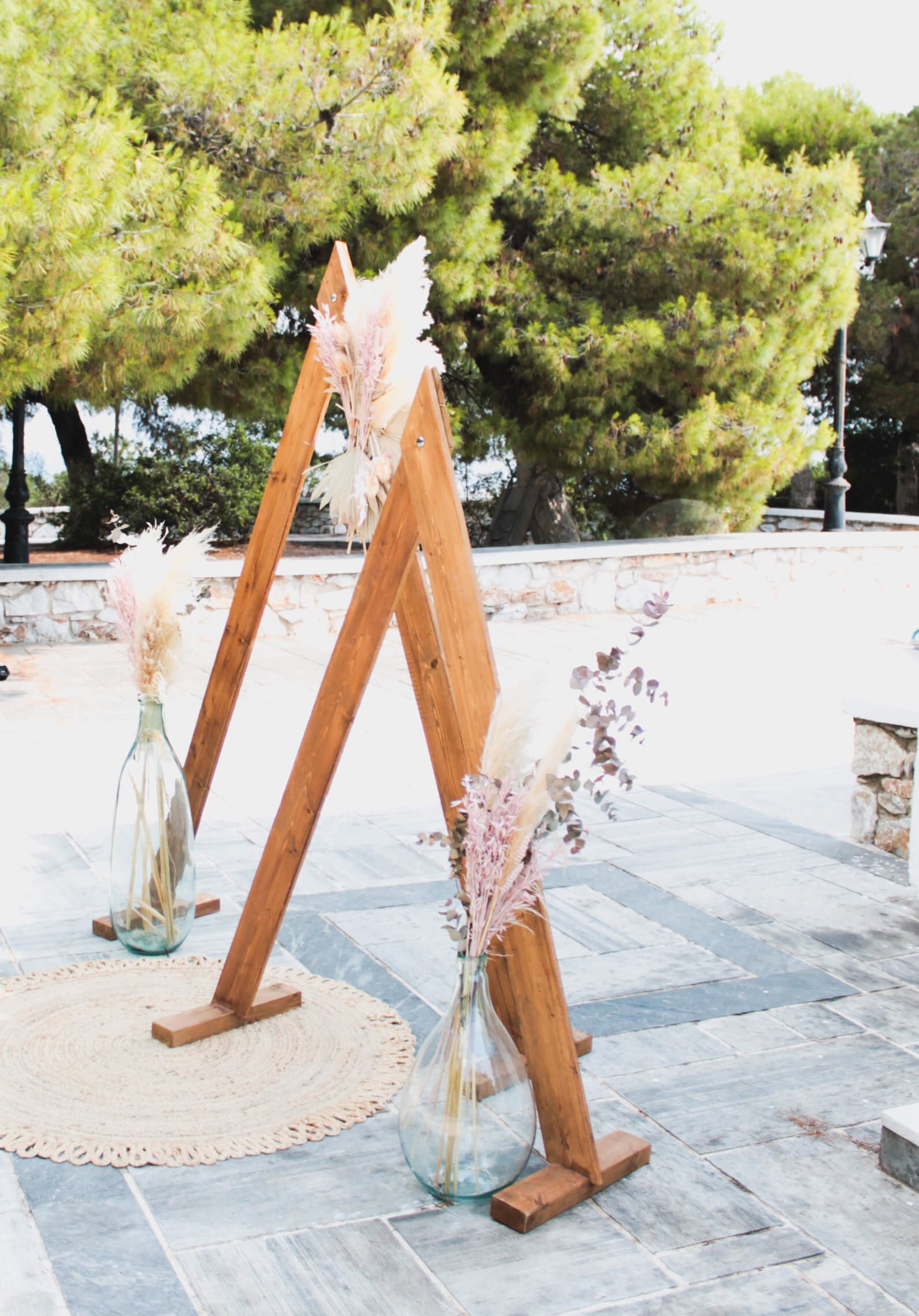 Στολισμός βάπτισης για κορίτσι της μικρής Χριστίνας - Θέμα βάπτισης λουλούδια