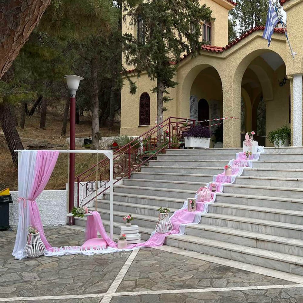 Στολισμός βάπτισης για κορίτσι της μικρής Νεφέλης - Θέμα βάπτισης νεράιδα