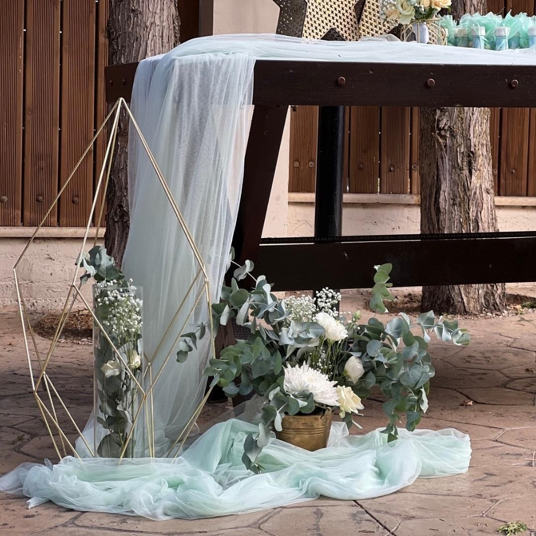 Στολισμός γάμου και βάπτισης - Θέμα γεωμετρικά σχήματα 