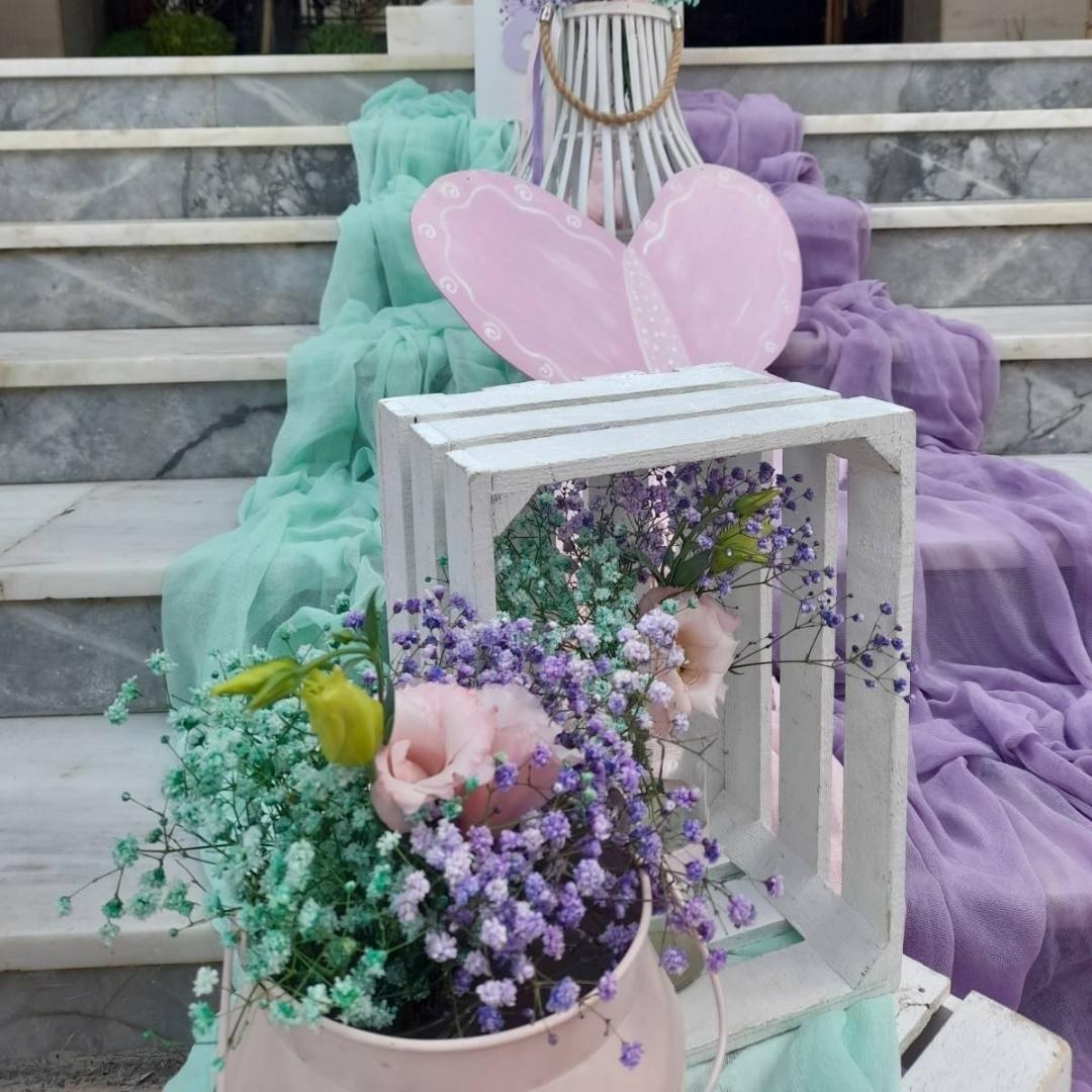 Στολισμός βάπτισης για κορίτσι - Θέμα βάπτισης η πεταλούδα