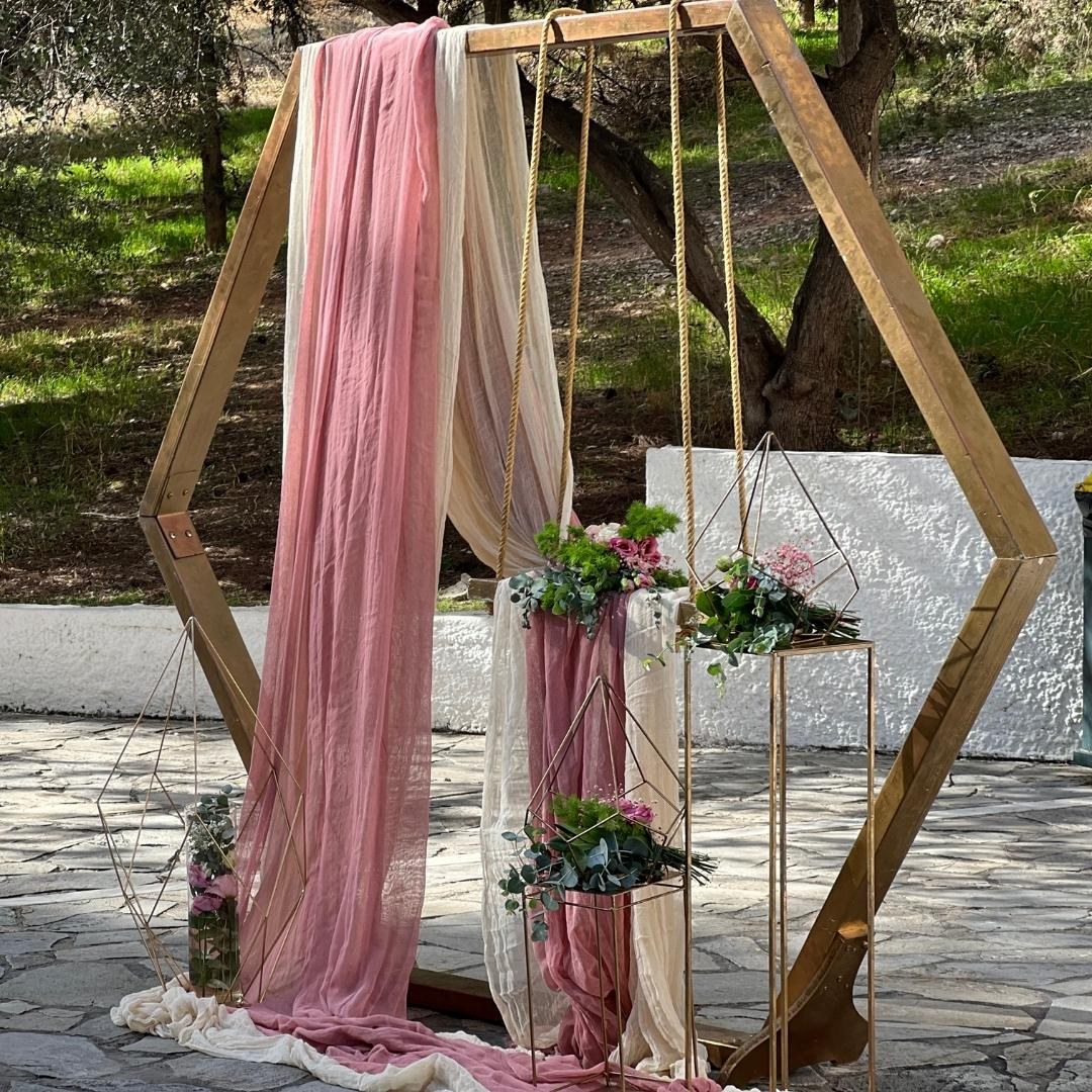 Στολισμός βάπτισης για κορίτσι - Θέμα βάπτισης πολύγωνο