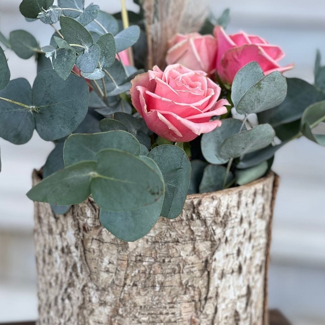 Στολισμός βάπτισης για κορίτσι με λουλούδια