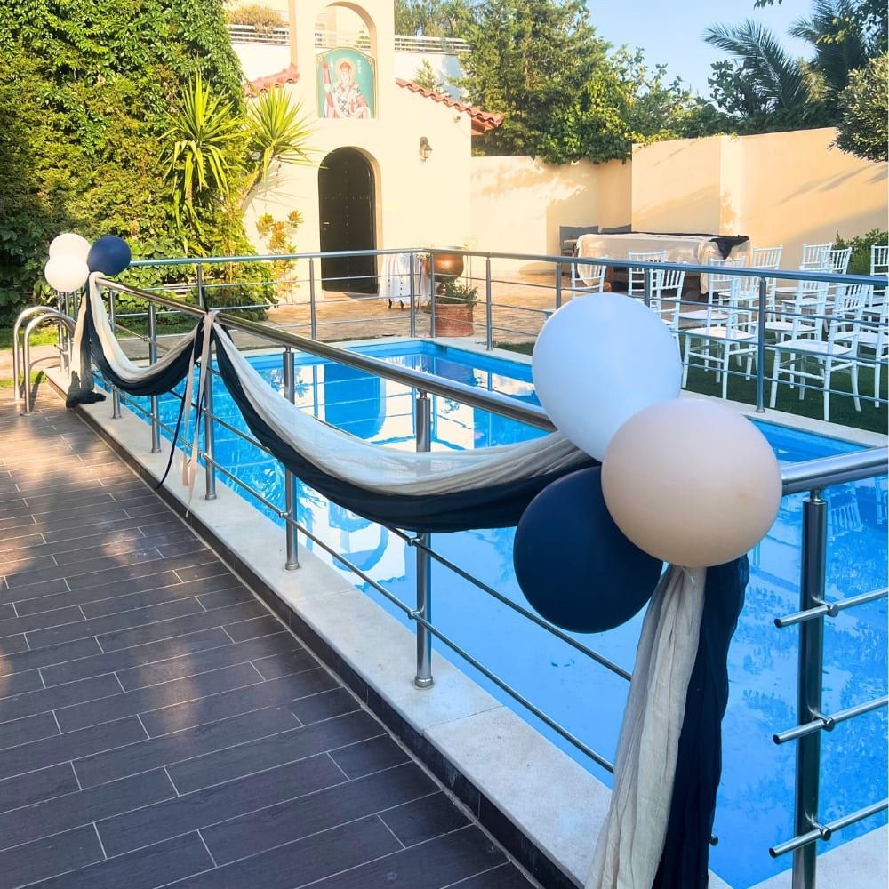 Στολισμός βάπτισης για αγόρι με θέμα την άμαξα