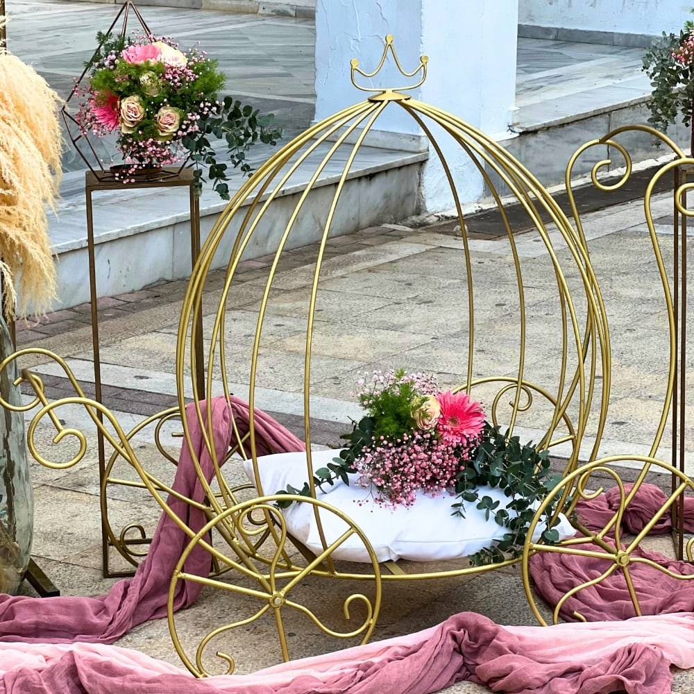 Στολισμός βάπτισης για κορίτσι με θέμα πριγκίπισσα - κορώνα