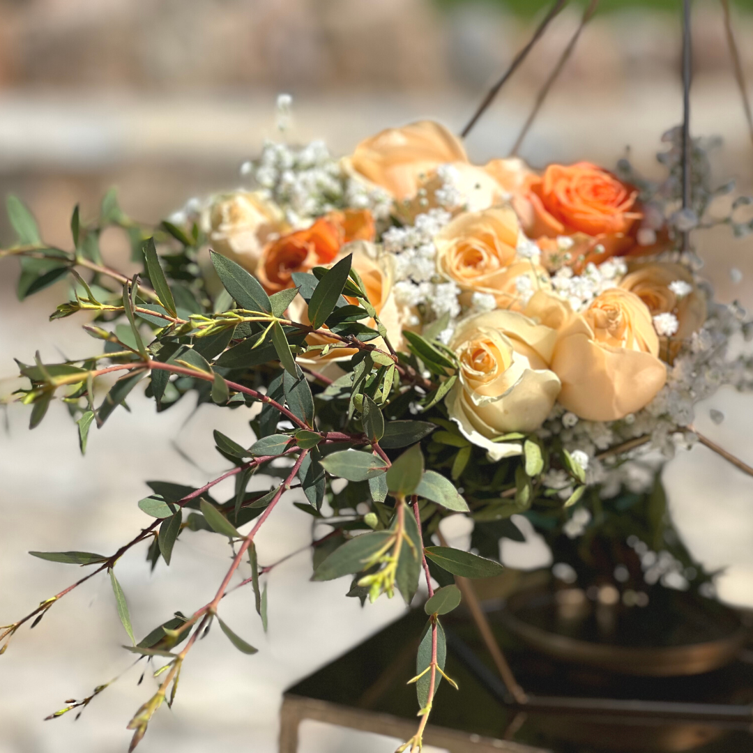 Στολισμός βάπτισης για κορίτσι - Στολισμός με λουλούδια