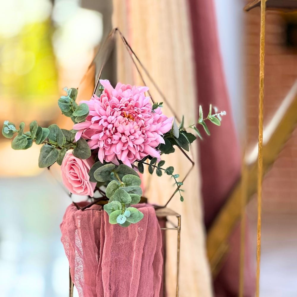 Στολισμός βάπτισης για κορίτσι με θέμα άμαξα πολύγωνο