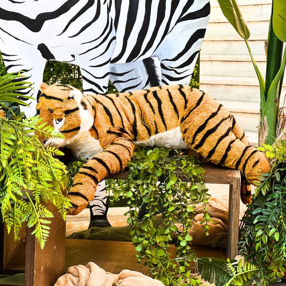 Στολισμός βάπτισης για αγόρι με θέμα τα ζώα της ζούγκλας