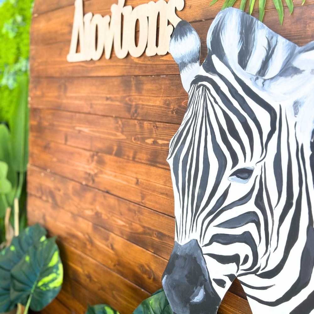 Στολισμός βάπτισης για αγόρι με ζώα της ζούγκλας