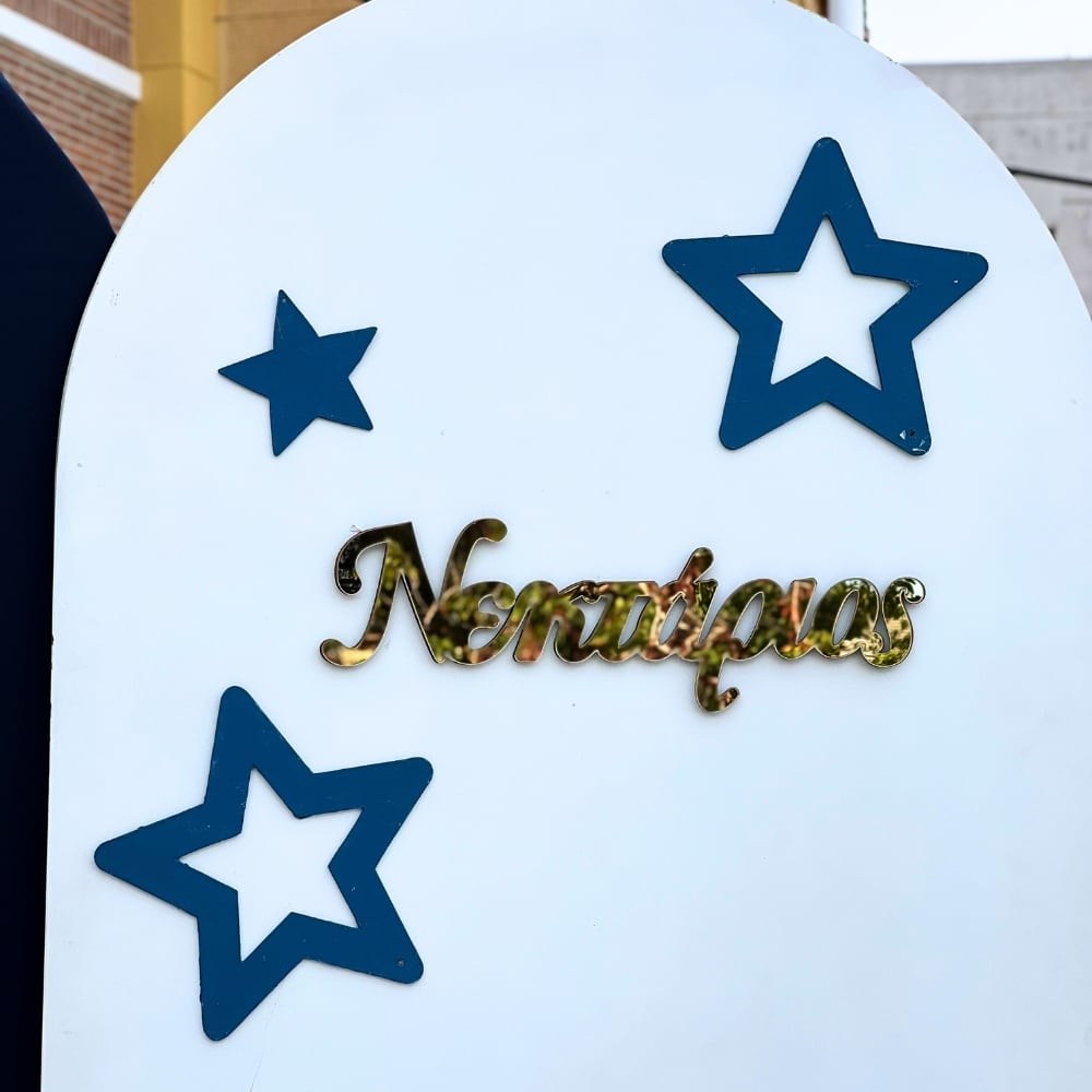 Στολισμός βάπτισης για αγόρι με θέμα rock star