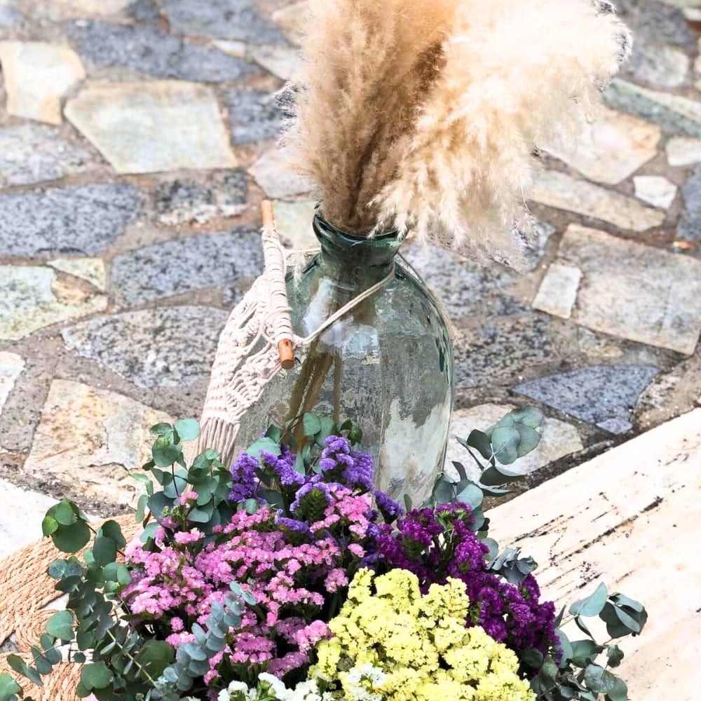 Φλοράλ στολισμός βάπτισης για κορίτσι