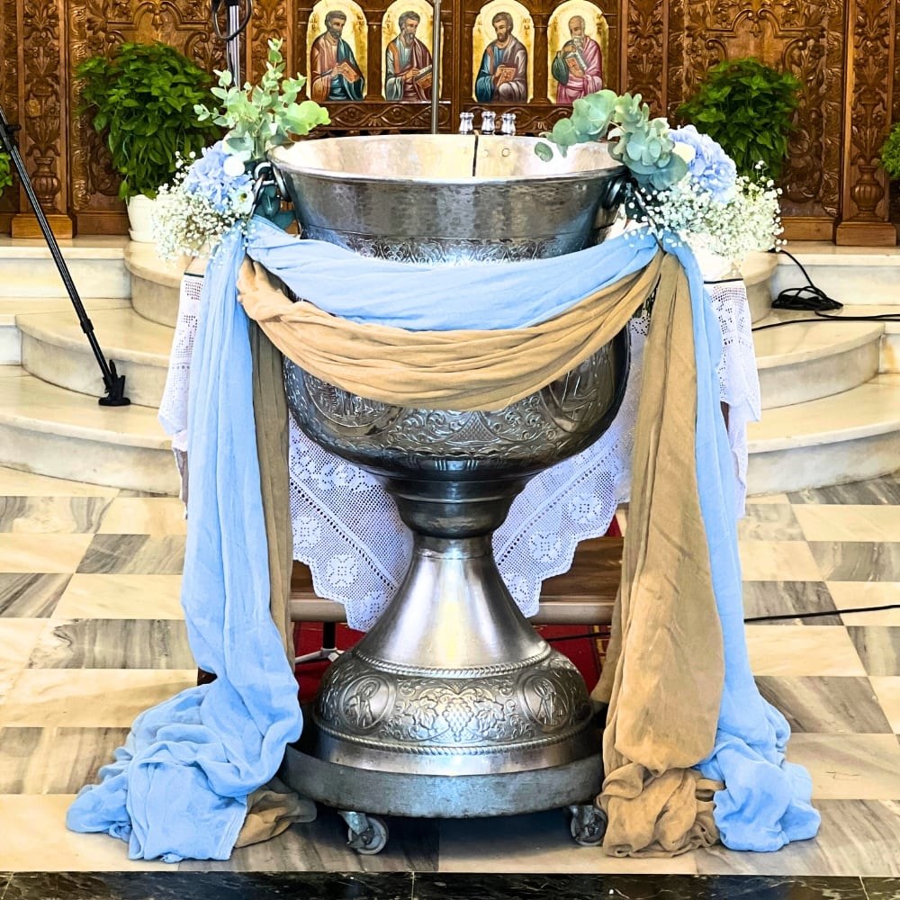 Στολισμός βάπτισης για κορίτσι με θέμα το αρκουδάκι