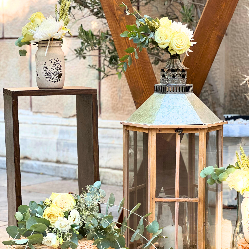 Boho στολισμός γάμου και βάπτισης με θέμα λιονταράκι