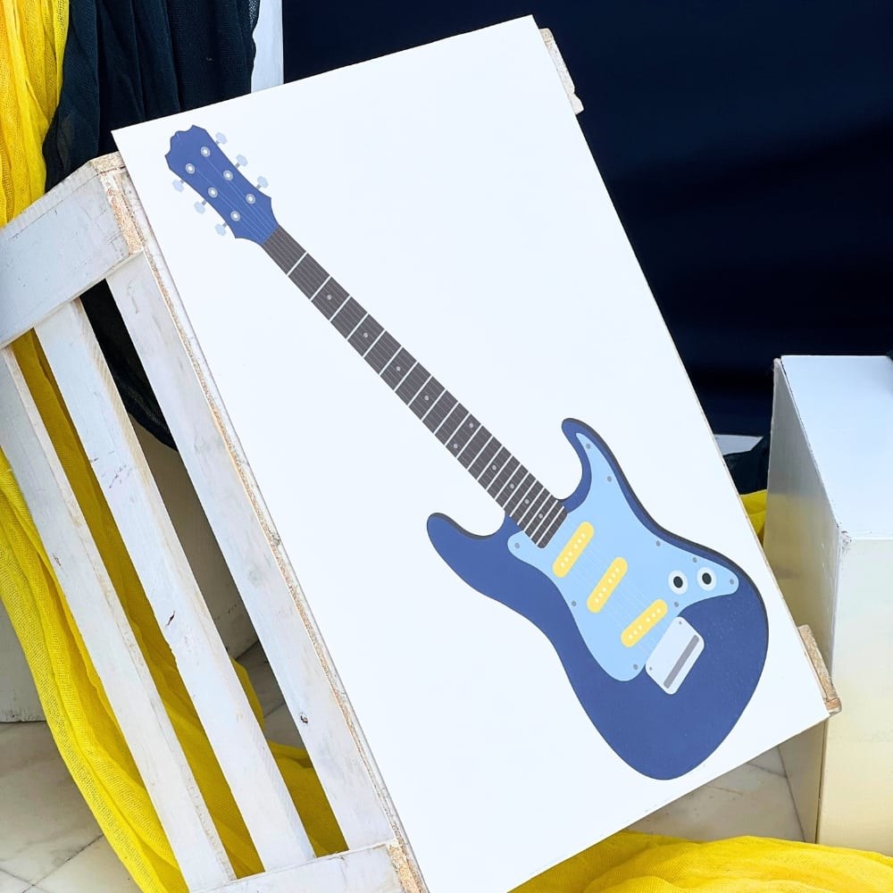 Στολισμός βάπτισης για αγόρι με θέμα rock star