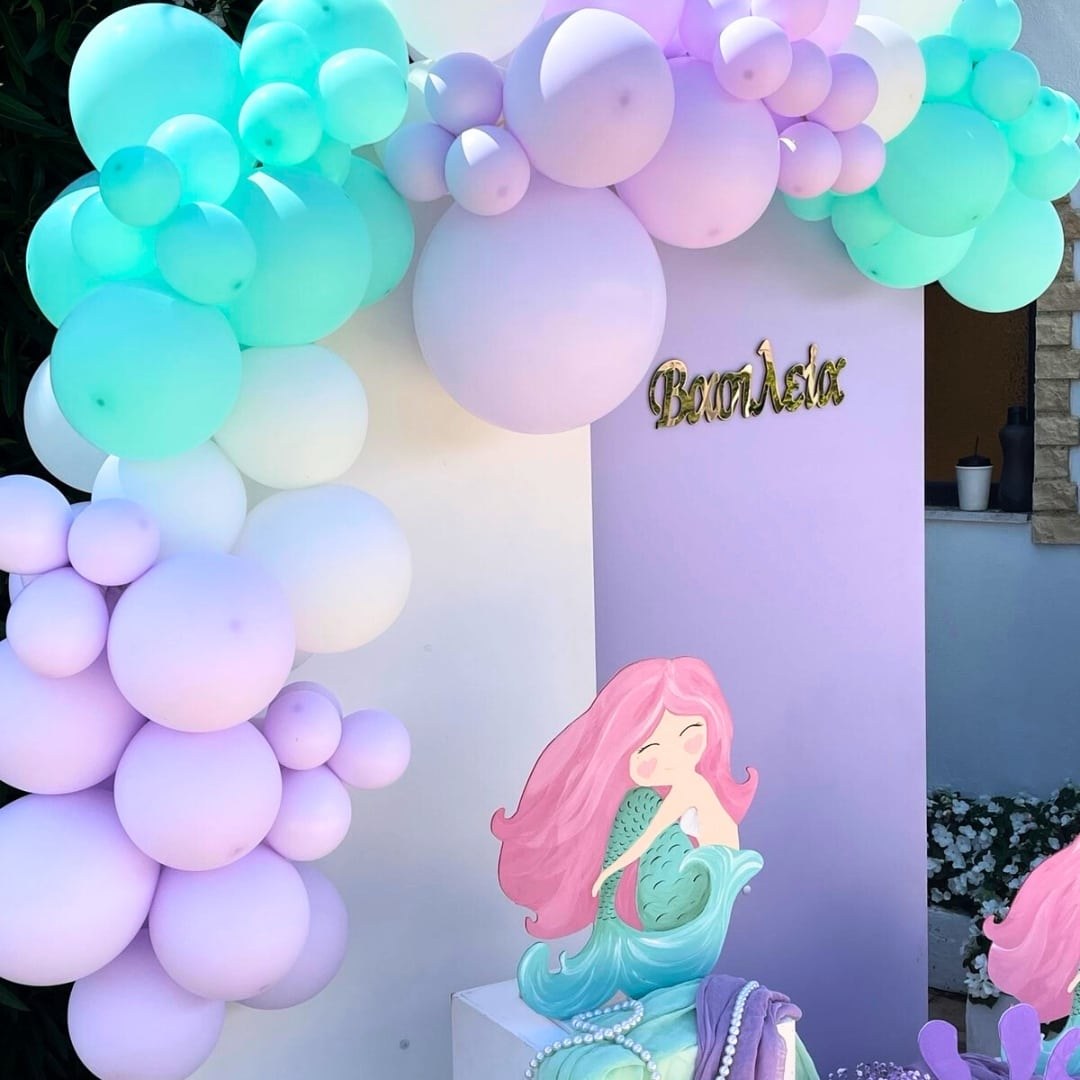 Στολισμός βάπτισης για κορίτσι με θέμα τη γοργόνα