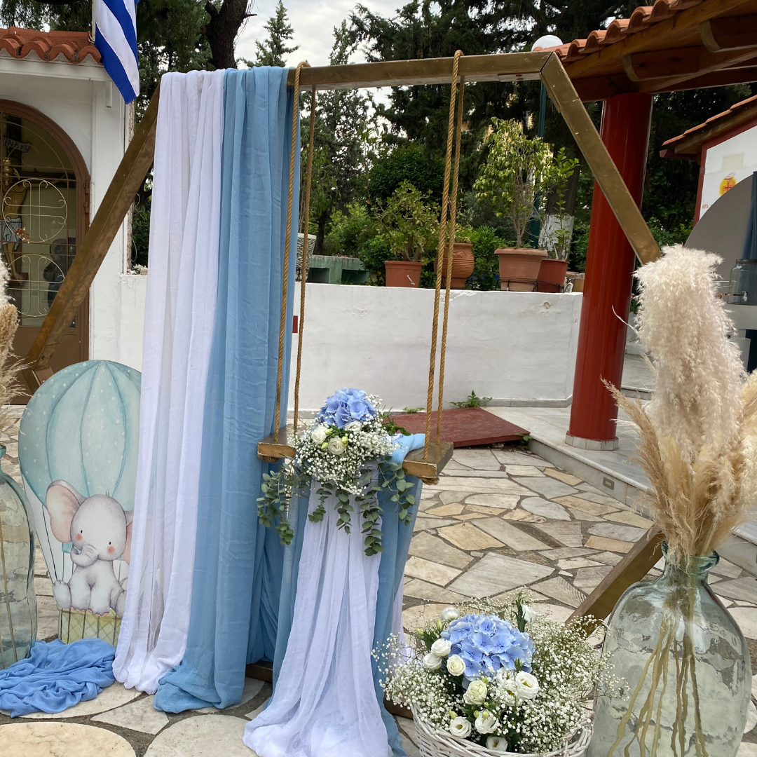 Στολισμός βάπτισης για αγόρι - Θέμα βάπτισης το ελεφαντάκι