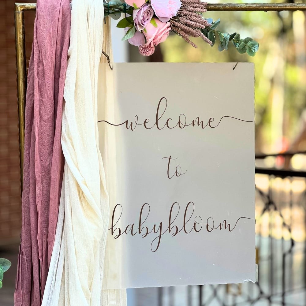 Στολισμός βάπτισης για κορίτσι με θέμα άμαξα πολύγωνο