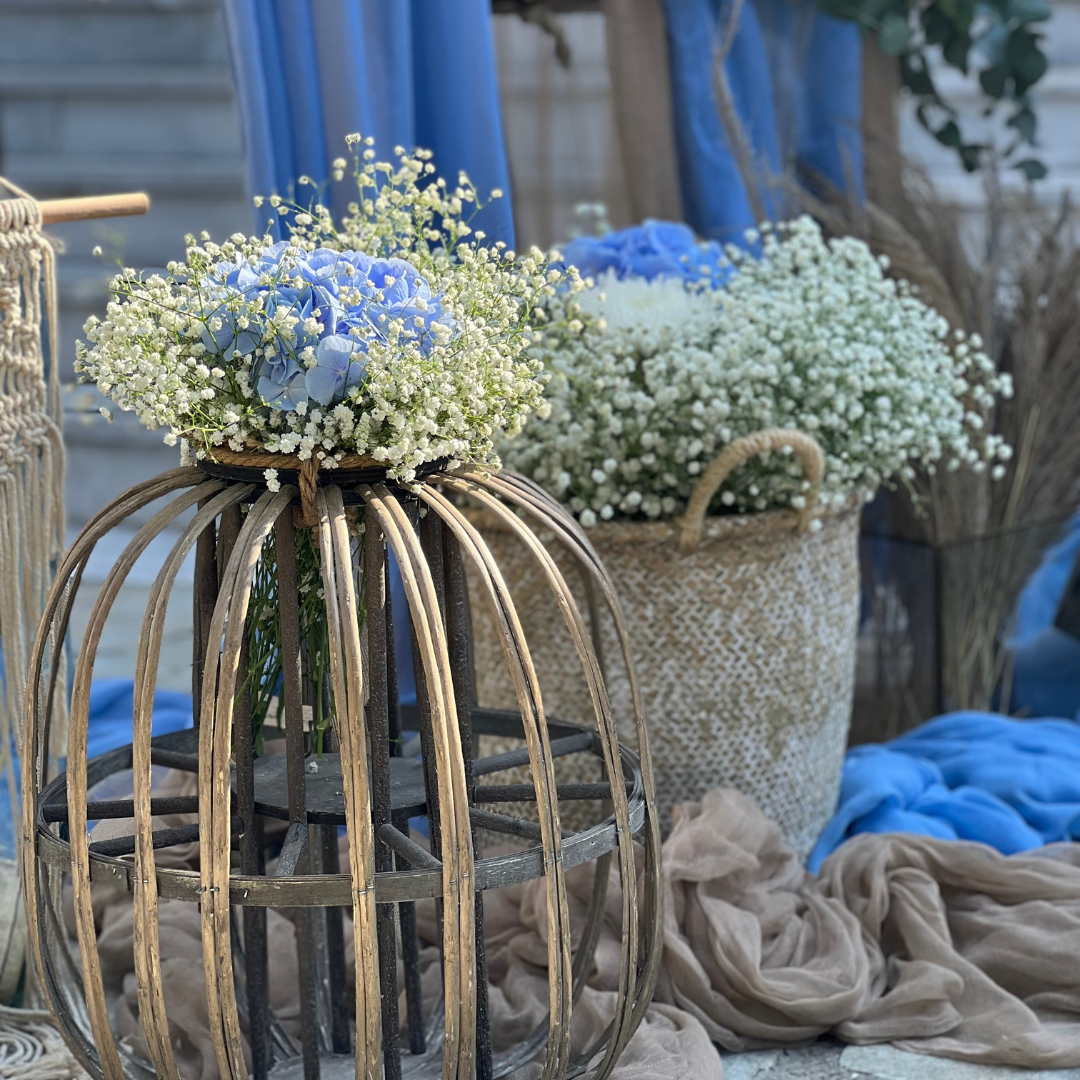 Στολισμός βάπτισης για αγόρι boho 