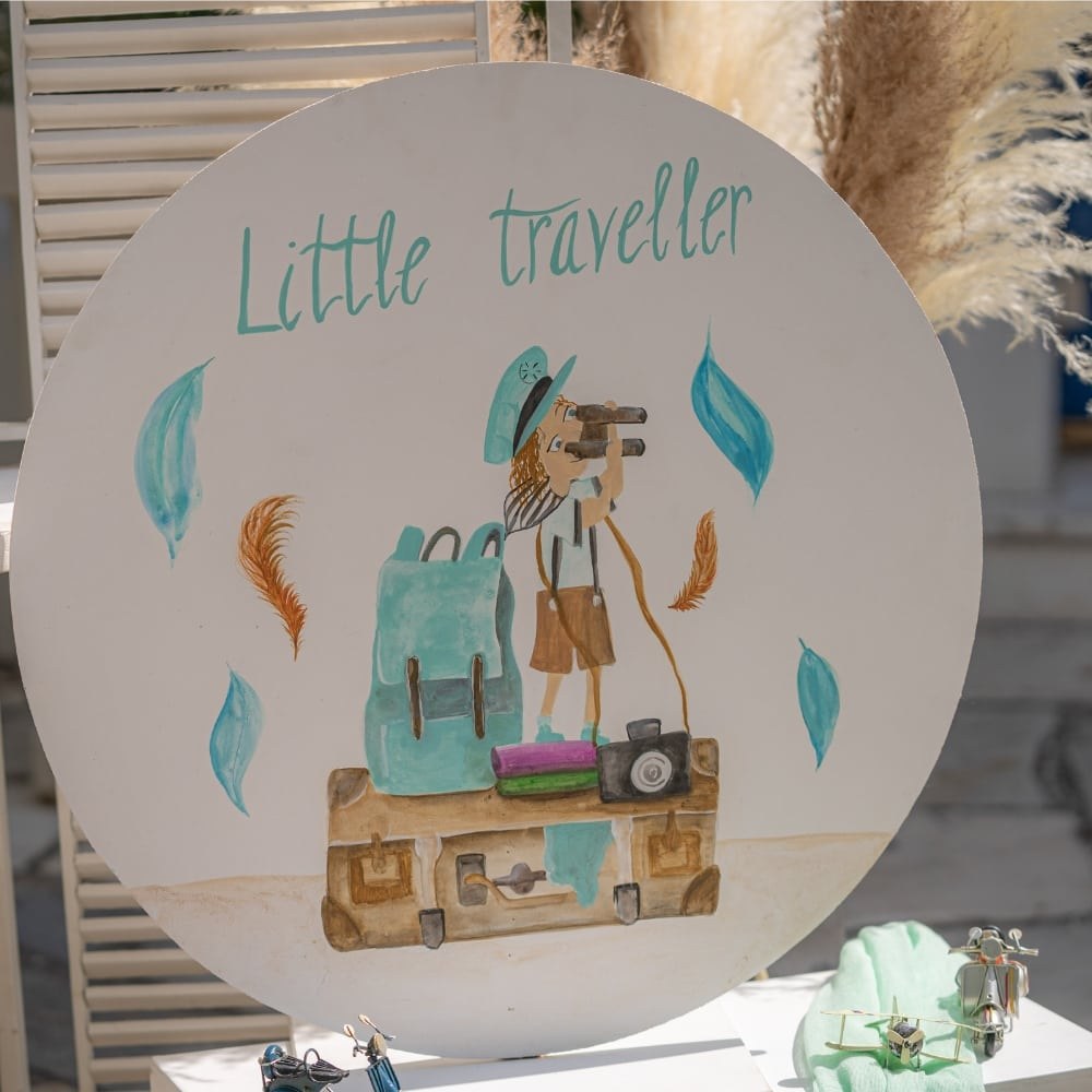 Στολισμός βάπτισης για αγόρι - Θέμα βάπτισης το ταξίδι