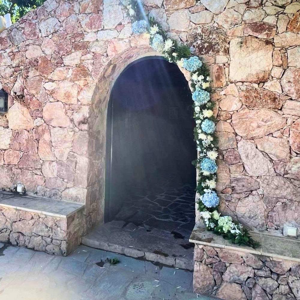 Στολισμός βάπτισης για αγόρι στο κτήμα Ίριδα - Θέμα βάπτισης αρκουδάκι και μπαλόνια