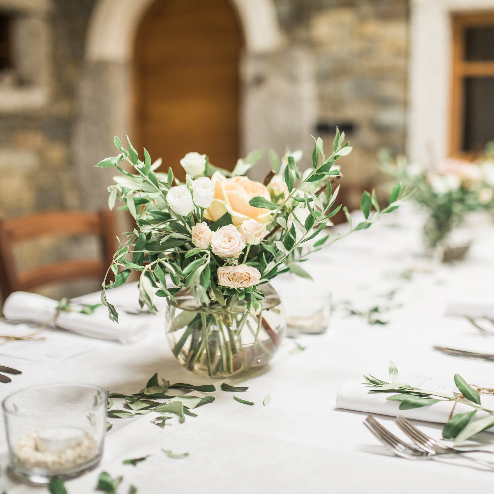 Διακόσμηση γάμου με ελιά - Κτήμα Μελεαγρίς