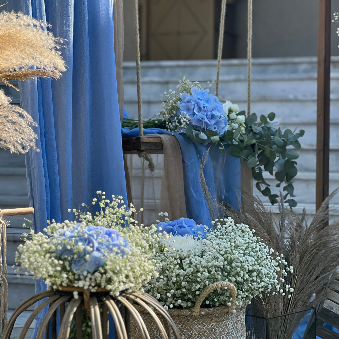 Στολισμός βάπτισης για αγόρι boho 