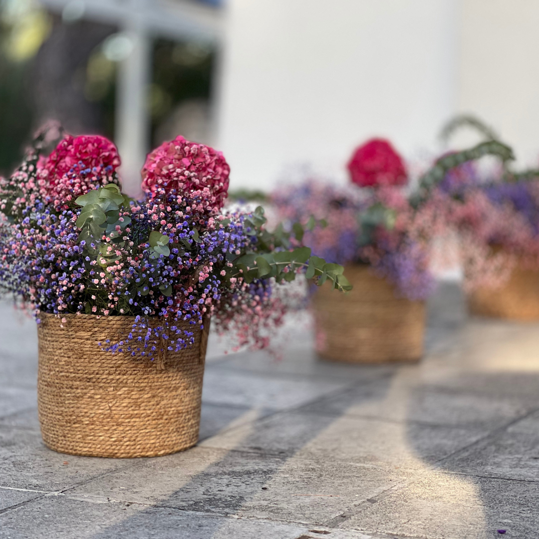 Στολισμός βάπτισης για κορίτσι - Στολισμός με γυψοφίλη