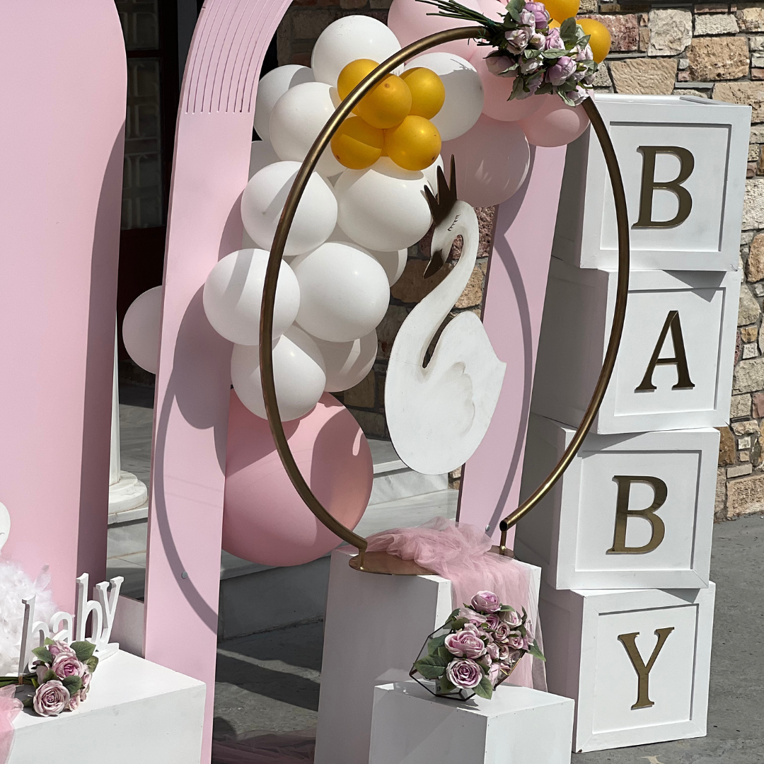 Στολισμός βάπτισης για κορίτσι - Θέμα βάπτισης κύκνος