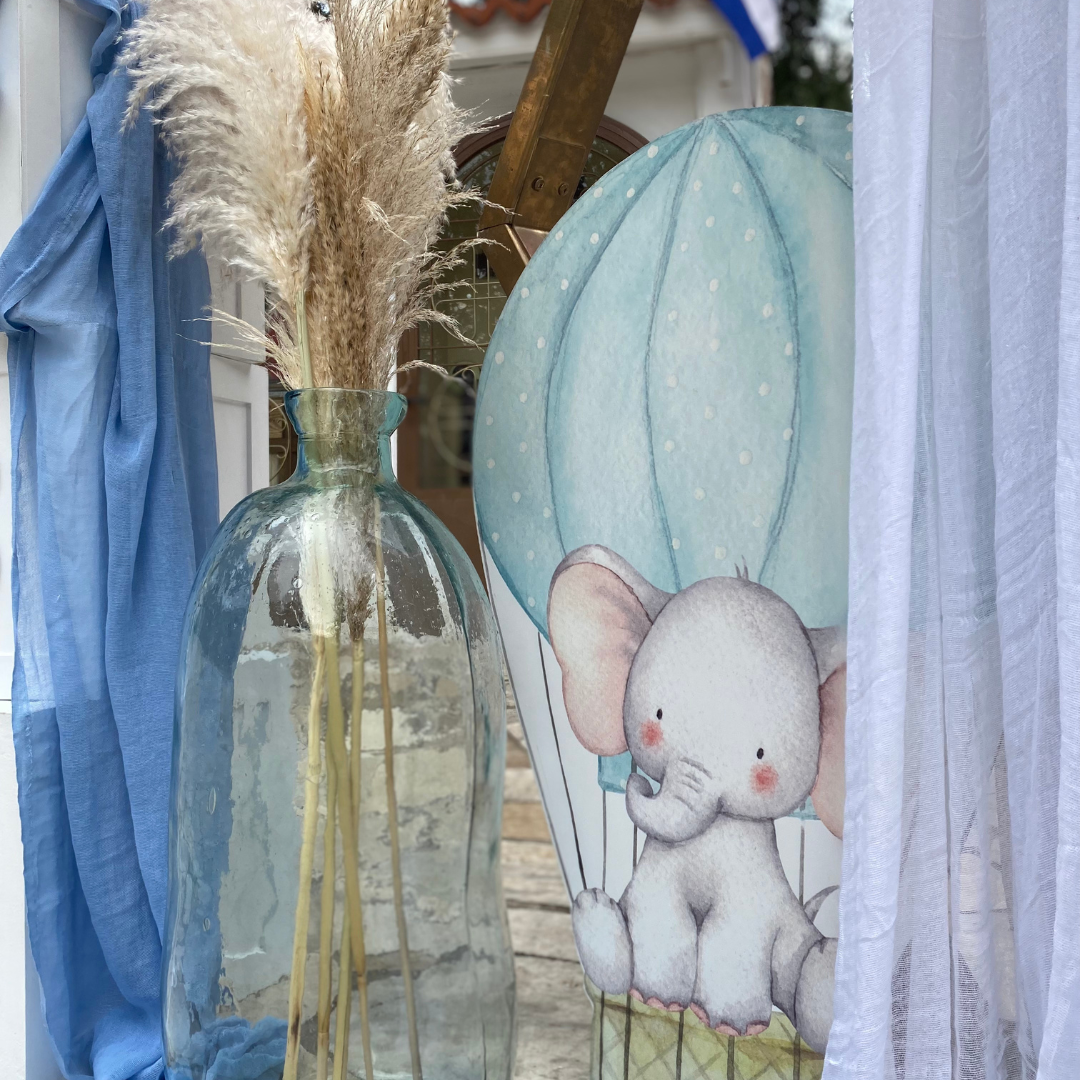 Στολισμός βάπτισης για αγόρι - Θέμα βάπτισης το ελεφαντάκι