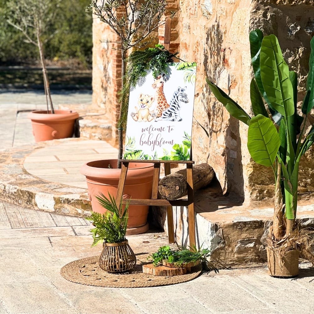 Στολισμός βάπτισης για αγόρι με ζώα της ζούγκλας