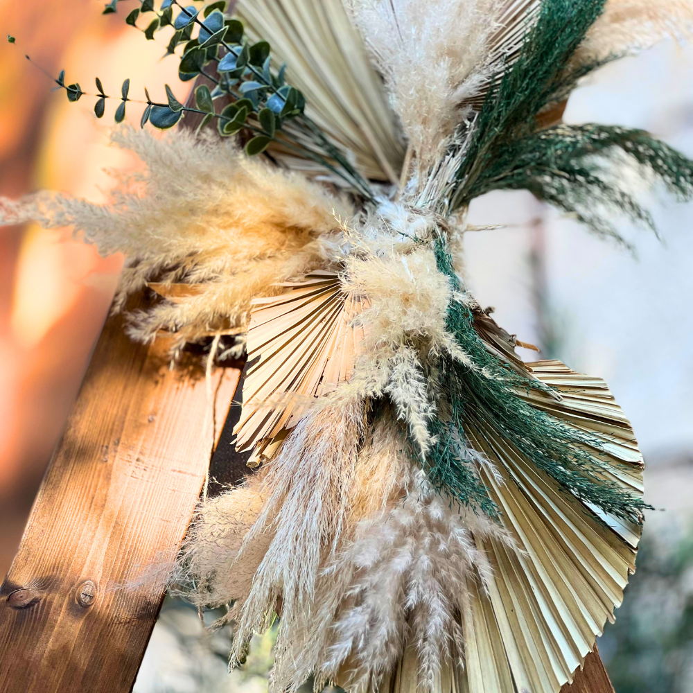 Boho στολισμός γάμου και βάπτισης με θέμα λιονταράκι