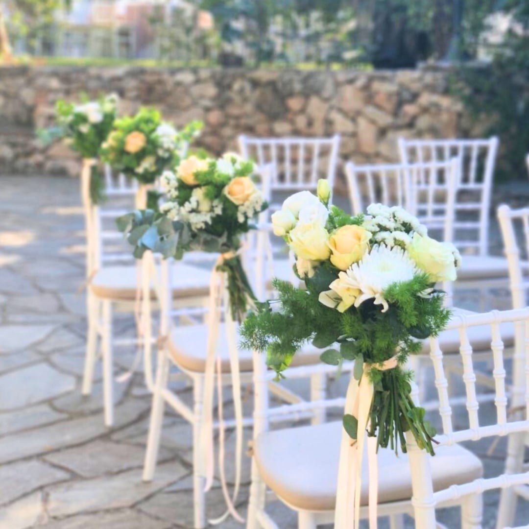 Ρομαντικός στολισμός γάμου σε κτήμα