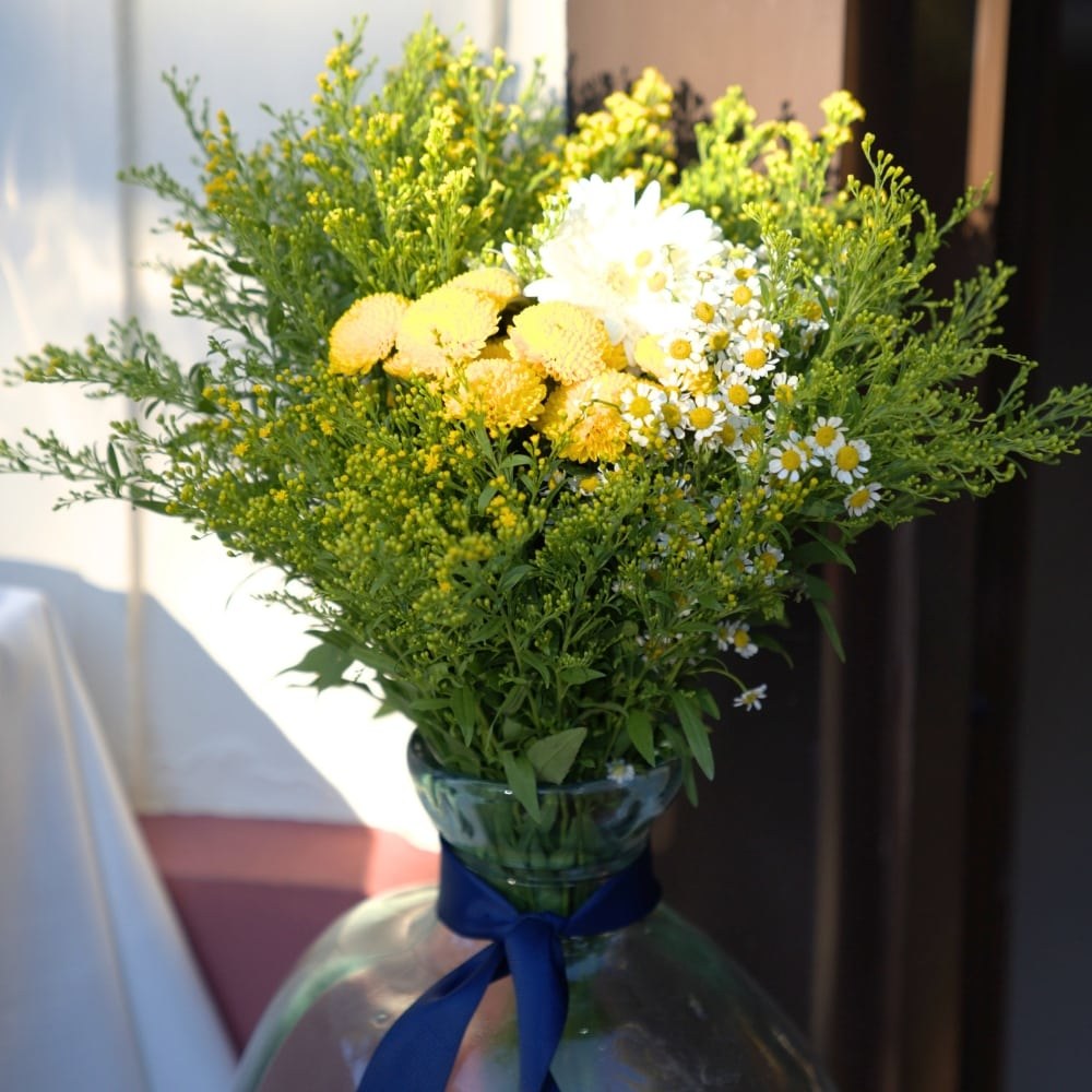 Στολισμός βάπτισης για αγόρι με λεμόνια